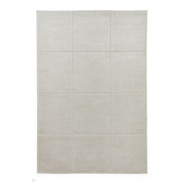 Elio 70100 Modern Geometric Carved Soft-Touch High-Density Hi-Low Textured Pile Polypropylene/Polyester Mix Silver Rug-Think Rugs-Rug Love - The Most Loved Rug Store